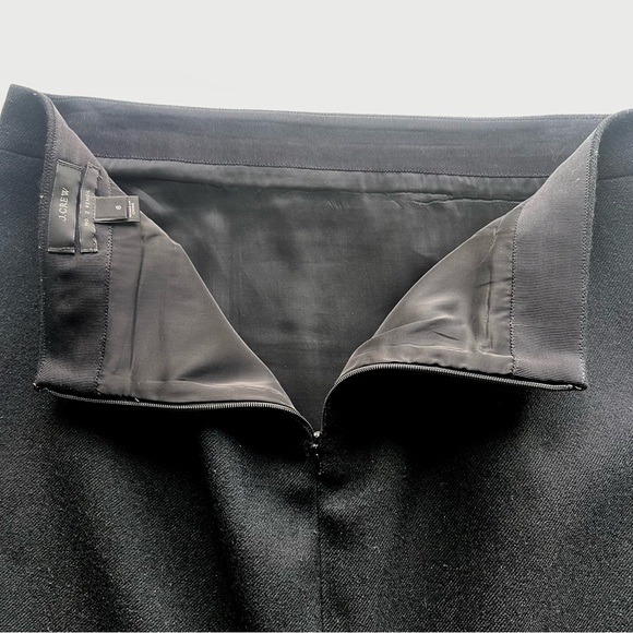 J. Crew Black Wool No. 2 Pencil Skirt - Picture 7 of 8